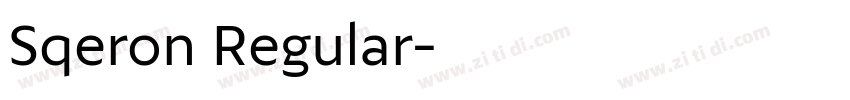 Sqeron Regular字体转换